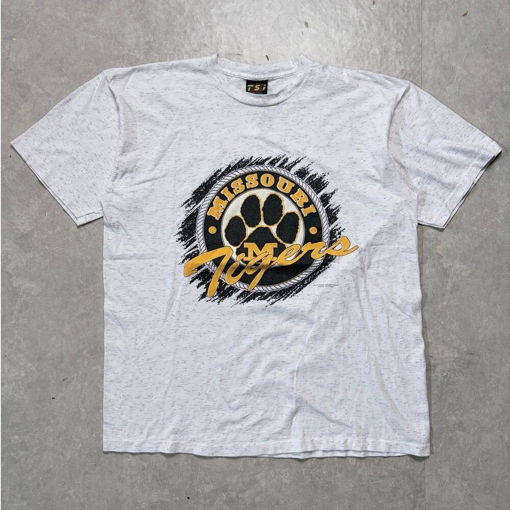 90s Vintage Missouri Tigers Heather Grey T-Shirt -XL